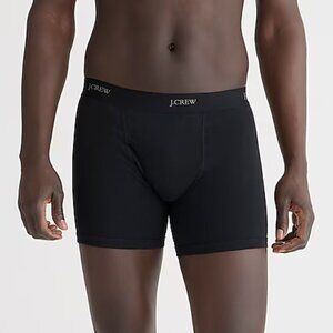 J. Crew Men's Stretch 3" Cotton Blend Boxer Briefs Black Size L NWT